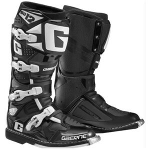 Gaerne SG12 Black and White Motocross Boots